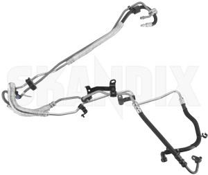 Pressure hose, Steering system 31340919 (1080306) - Volvo S80 (2007-), V70 (2008-) - pressure hose steering system Genuine      bushings drive for high lefthand left hand low oring o ring  power pressure pump rack steering vehicles with