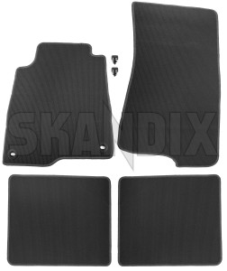 SKANDIX Shop Volvo Ersatzteile: Fußmattensatz schwarz-grau Premium Qualität  bestehend aus 4 Stück (1080309)