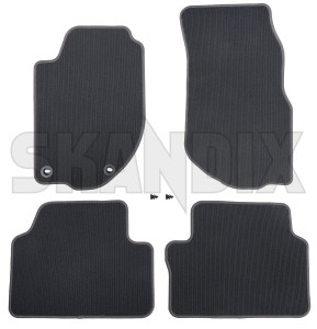 Floor accessory mats black-grey Premium quality consists of 4 pieces  (1080312) - Volvo S40, V50 (2004-) - floor accessory mats black grey premium quality consists of 4 pieces floor accessory mats blackgrey premium quality consists of 4 pieces Own-label 4 blackgrey black grey consists drive for four grommets hand left lefthand left hand lefthanddrive lhd of pieces premium quality round vehicles