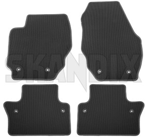 Floor accessory mats black-grey Premium quality consists of 4 pieces  (1080313) - Volvo V70, XC70 (2008-) - floor accessory mats black grey premium quality consists of 4 pieces floor accessory mats blackgrey premium quality consists of 4 pieces Own-label 4 blackgrey black grey consists drive for four grommets hand left lefthand left hand lefthanddrive lhd of pieces premium quality round vehicles