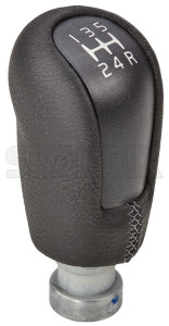Gear Lever Synthetic material Leather charcoal 30759293 (1080510) - Volvo C30, S40, V50 (2004-) - gear lever synthetic material leather charcoal shift knob Genuine charcoal leather material plastic synthetic