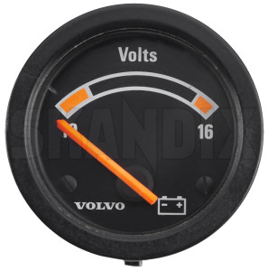 Voltmeter 1129314 (1080536) - Volvo 200 - additional display additional instrument control indicator gt instrument voltmeter r-sport RSport R Sport 10 12 12v 16 52 52mm mm v