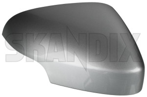 Cover cap, Outside mirror right silver metallic 39998692 (1080742) - Volvo C70 (2006-), S40, V50 (2004-) - cover cap outside mirror right silver metallic mirrorblinds mirrorcovers Genuine 130 426 metallic painted right silver