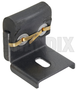 Stop, Side window Elevator channel front Door fits left and right 644847 (1080865) - Volvo P1800 - 1800e arrester elevator channel guide rail lift channel lifter rail p1800e regulator channel stop plate stop side window elevator channel front door fits left and right Genuine and door fits front left right