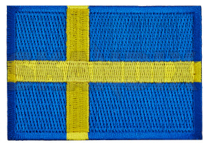 Patch Swedish flag  (1080965) - universal  - badge character coat of arms iron on ironon patch iron on patch patch swedish flag Own-label 50 50mm 70 70mm banner flag iron mm on sverige sweden swedish to