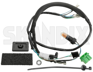 Harness, Outside mirror right 31424166 (1081153) - Volvo XC60 (-2017) - cables harness outside mirror right mirrorcables mirrorharness mirrorwires wires wiring Genuine electronically foldable memory right without