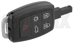 Housing, Remote control Locking system grey  (1081174) - Volvo C30, C70 (2006-), S40, V50 (2004-) - housing remote control locking system grey Own-label blank electronics finished for grey key keyblank keyless locking semi system vehicles without