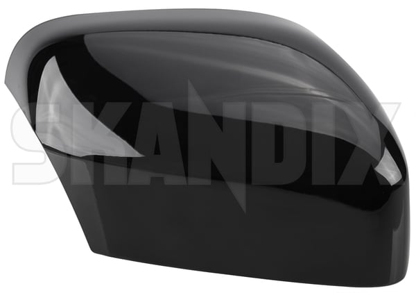Cover cap, Outside mirror right ember black pearl 39883725 (1081949) - Volvo XC90 (-2014) - Keywords: cover cap outside mirror right ember black pearl mirrorblinds mirrorcovers Genuine 487 black ember painted pearl right