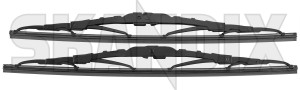 Wiper blade for Windscreen black Kit for both sides 274386 (1082007) - Volvo 140, 164, 200 - wiper blade for windscreen black kit for both sides wipers Own-label additional black both cleaning drivers for info info  kit left note passengers please right side sides window windscreen