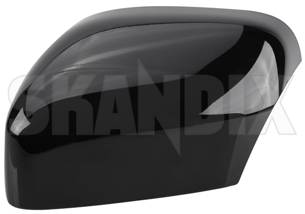 Cover cap, Outside mirror left ember black pearl 39883723 (1082020) - Volvo XC90 (-2014) - Keywords: cover cap outside mirror left ember black pearl mirrorblinds mirrorcovers Genuine 487 black ember left painted pearl