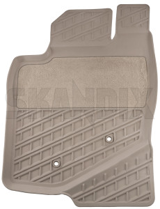 SKANDIX accessory front Rubber parts: beige 39998300 (1082118) single Floor left Shop mat, Volvo