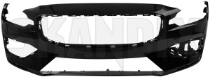 Bumper cover front painted bright silver 40001051 (1082234) - Volvo S60 (2019-), V60 (2019-) - bumper cover front painted bright silver Genuine    711 717 bright cb03 front gray jg01 painted silver tj01 tj03 vp01 vp02 vp03