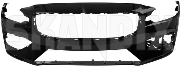 Bumper cover front painted onyx black metallic 40001051 (1082234) - Volvo S60 (2019-), V60 (2019-) - ОЕ-Numbers: 36003652, 40003337 - Keywords: bumper cover front painted onyx black metallic front bumper skirts Genuine 717 black cb03 cleaning for front headlamp metallic onyx painted system tj01 tj03 vehicles vp01 vp02 vp03 without