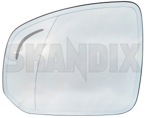 SKANDIX Shop Volvo Ersatzteile: Spiegelglas, Außenspiegel links 31395528  (1082318)