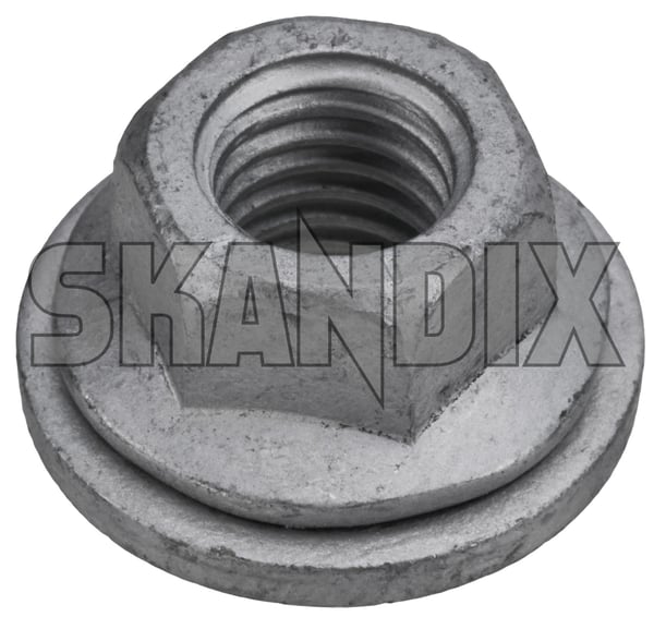 Mutter Flanschmutter 30640958 (1082339) - Volvo ES90, EX90, Polestar 1, Polestar 2, Polestar 3, Polestar 5, S60, V60, V60 CC (2019-), S90, V90 (2017-), V90 CC, XC60 (2018-), XC90 (2016-) - Keywords: mutter flanschmutter muttern sechskantmuttern Original anhaengerkupplung einbauort fahrzeugtyp flanschmutter je nach oberer querlenker querlenker stossstange traeger traeger unterschiedlich unterschiedlich