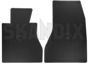 Floor accessory mats Rubber black 1800 for both sides  (1082779) - Volvo P1800, P1800ES - 1800e floor accessory mats rubber black 1800 for both sides p1800e Own-label 1800 black both drivers for left passengers right rubber side sides