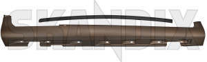 Sill plate right narrow 31299927 (1082927) - Volvo C30 - sill plate right narrow Genuine 494 bronze clips narrow nut painted pearl right sealing strip terra with