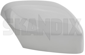 Cover cap, Outside mirror right ice white 39894360 (1082951) - Volvo XC70 (2001-2007), XC70 (2008-), XC90 (-2014) - cover cap outside mirror right ice white mirrorblinds mirrorcovers Genuine 614 ice painted right white
