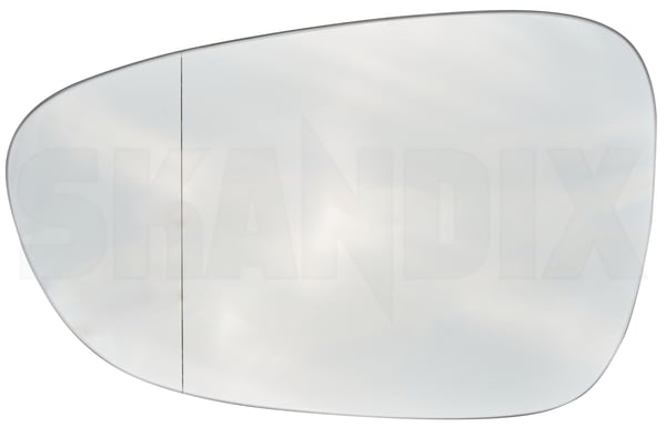 Mirror glass, Outside mirror left 13310221 (1083455) - Saab 9-5 (2010-) - Keywords: mirror glass outside mirror left Genuine Hedin Saab Parts angle drive for hand left lefthand left hand lefthanddrive lhd vehicles wide with