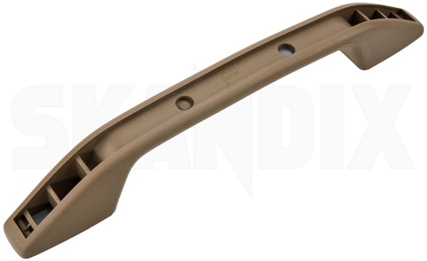 Grab Handle, interior beige 9144013 (1083543) - Volvo 900, S90, V90 (-1998) - ОЕ-Numbers: 3527604 - Keywords: curve grip entry handle grab handle grab handle interior beige handle Genuine and beige fits left right roof section