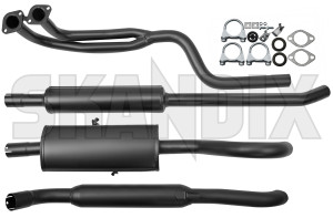 Sports silencer set Steel from Manifold  (1083757) - Saab 99 - sports silencer set steel from manifold simons Simons abe  abe  2 2inch 50,8 508 50 8 50,8 508mm 50 8mm addon add on certification from general inch manifold material mm round single single  steel with without