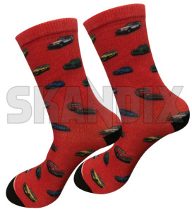 Socks red 42-45  (1083853) - Volvo universal - socks red 42 45 socks red 4245 Own-label ˚c 1 122 200 30 30˚c 42 45 4245 42 45 850 consisting kit of p1800 pair polyester pv red spandex volvo