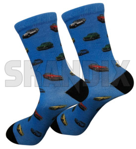 Socks blue 42-45  (1083855) - Volvo universal - socks blue 42 45 socks blue 4245 Own-label ˚c 1 122 200 30 30˚c 42 45 4245 42 45 850 blue consisting kit of p1800 pair polyester pv spandex volvo