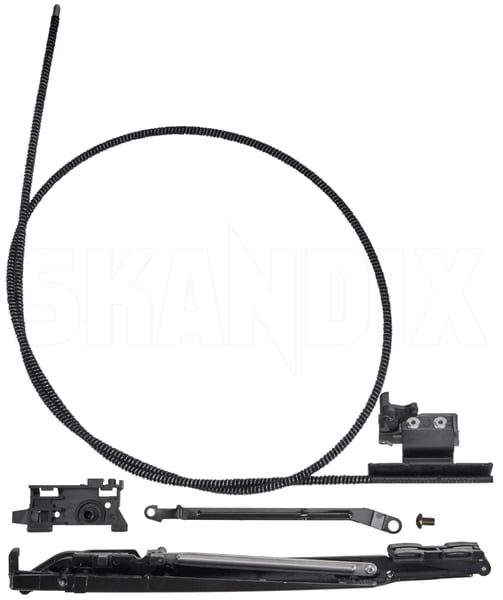 Guide rail, Sunroof left 8658960 (1083935) - Volvo XC90 (-2014) - Keywords: guide rail sunroof left guide rails guide strips rails strips sunroof guide rails sunroof guide strips sunroof guides sunroof rails sunroof strips Genuine left