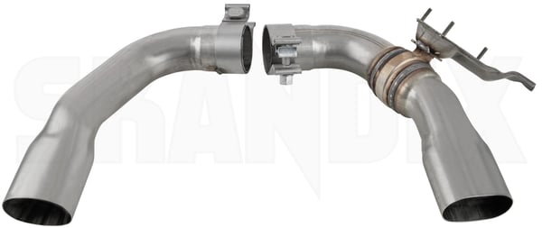 Exhaust pipe Stainless steel Kit 32259219 (1083939) - Volvo S60, V60 (2019-) - Keywords: exhaust pipe stainless steel kit Genuine accessories additional for info info kit note original please round stainless steel tailpipes two vehicles with