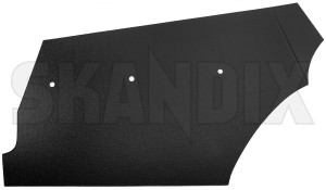 Interior, lining trunk black  (1084046) - Volvo 120 130 - interior lining trunk black load compartment lining side panels trunk covers trunk linings Own-label black left