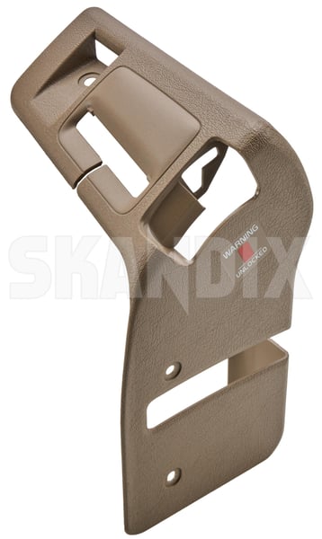 Cover, Locking Backseat bench left 9407587 (1084051) - Volvo 850, V70 (-2000), V70 XC (-2000) - Keywords: cover locking backseat bench left Genuine beige left