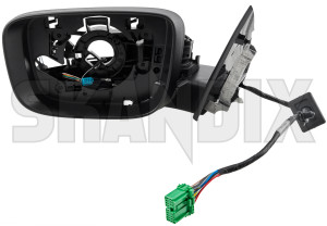 Housing, Outside mirror left 31371126 (1084629) - Volvo XC60 (-2017) - housing outside mirror left Genuine drive electronically foldable for hand left lefthand left hand lefthanddrive lhd memory vehicles with