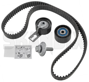 Timing belt kit 31370046 (1084646) - Volvo C30, S40, V50 (2004-), S60 (2011-2018), S80 (2007-), V40 (2013-), V40 CC, V60 (2011-2018), V70 (2008-) - timing belt kit Own-label belt idler pulley sticker toothed with