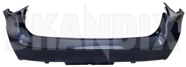 Bumper cover rear painted caspian blue pearl 39826959 (1084780) - Volvo V70 (2008-) - Keywords: bumper cover rear painted caspian blue pearl rear bumper skirts Genuine 498 blue caspian painted pearl rear