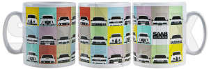 Tasse Saab Icons  (1084941) - Saab universal - cups kaffeebecher kaffeetasse sammeltasse tasse saab icons tassen trinkbecher trinktasse Hausmarke 1 1stueck icons porzellan saab stueck