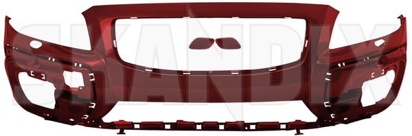 Bumper cover front painted flamenco red pearl 39808411 (1085152) - Volvo XC70 (2008-) - Keywords: bumper cover front painted flamenco red pearl front bumper skirts Genuine 702 cleaning flamenco for front headlamp painted pearl red system vehicles with