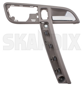 Door handle inner front right grey 39823733 (1085505) - Volvo C70 (2006-) - door handle inner front right grey door opener lever opener unlocking Genuine cover front grey inner right without