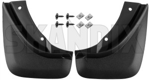 Mud flap rear Kit for both sides 31269669 (1085587) - Volvo V40 (2013-) - mud flap rear kit for both sides Own-label addon add on both drivers except for kit left material model passengers rdesign r design rear right side sides with
