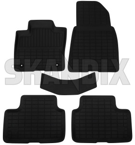 Floor accessory mats Synthetic material charcoal 32357811 (1085871) - Volvo C40, XC40/EX40 - floor accessory mats synthetic material charcoal Genuine cb04 charcoal drive for hand left lefthand left hand lefthanddrive lhd mat material plastic synthetic tunnel vehicles with