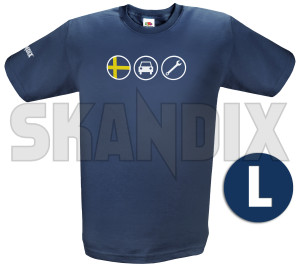 T-Shirt SKANDIX Icons L  (1085934) - universal  - t shirt skandix icons l tshirt skandix icons l Own-label 1/2 12 1 2 arm blue icons imprint l navy roundneck skandix with