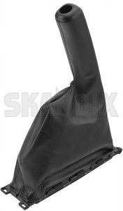 Hand brake lever boot dark grey 12845192 (1086351) - Saab 9-5 (-2010) - cover hand brake lever boot dark grey parking brake lever boot Genuine dark for gray grey griffin light model seam with