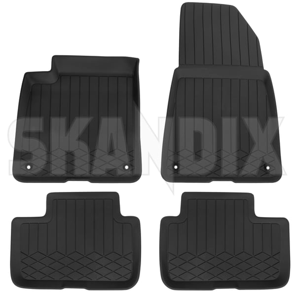 Floor accessory mats Rubber charcoal 32357445 (1086581) - Volvo Polestar 2 - ОЕ-Numbers: 32204285, 32345134, 32357439, 32357440, 32357443, 32357444 - Keywords: floor accessory mats rubber charcoal Genuine accessories and charcoal clips drive driver driverside for front hand left lefthand left hand lefthanddrive lhd original passenger passengerside rear right rubber side suitable vehicles with
