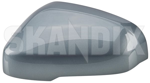 Cover cap, Outside mirror left osmium grey metallic (1086758) - Volvo S60, V60 (2011-2018), V40 (2013-), V40 CC - Keywords: cover cap outside mirror left osmium grey metallic mirrorblinds mirrorcovers Genuine 714 electronically foldable grey left metallic osmium painted