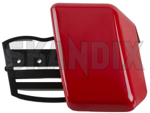 Drip rail moulding rear left End passion red 39978439 (1086883) - Volvo V70 P26, XC70 (2001-2007) - drip rail moulding rear left end passion red trim moulding Genuine 612 end left passion rear red