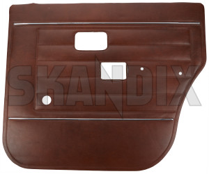Interior door panel rear right brown 696457 (1086909) - Volvo 140 - covering covers door cards interior door panel rear right brown upholstery Genuine brown new nos nos  old rear right stock
