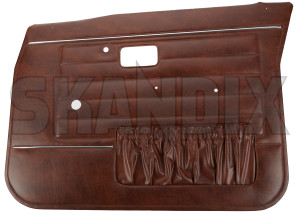 Interior door panel front right brown 696453 (1086910) - Volvo 140 - covering covers door cards interior door panel front right brown upholstery Genuine brown front new nos nos  old right stock