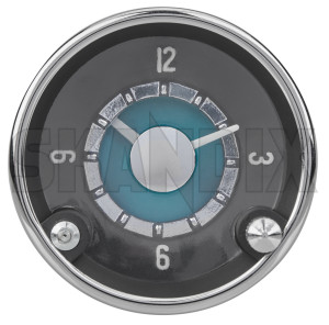 Timeclock 664644 (1087353) - Volvo P1800 - 1800e additional display additional instrument clock control indicator gt instrument p1800e timeclock Own-label 12 12v chrome instructions instructions  new note part please service the trim v with