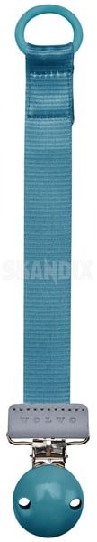 Pacifier Pacifier strap light blue 32251571 (1087611) - Volvo universal - Keywords: babies babypacifier babysoother binky children dummy infants pacifier pacifier strap light blue soother Genuine blue light pacifier strap