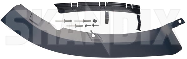 Trim moulding, Bumper front left 39792508 (1088399) - Volvo S60 (2019-), V60 (2019-) - ОЕ-Numbers: 31664977 - Keywords: molding moulding skirts trim moulding bumper front left Genuine accessories diffusor front left original splitter