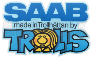 Sticker Made in Trollhättan by trolls blue-yellow  (1088450) - Saab universal - decals label sticker made in trollhaettan by trolls blue yellow sticker made in trollhaettan by trolls blueyellow Own-label 100 100mm 65 65mm blueyellow blue yellow by english in made mm outer trollhaettan trolls